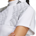 Adidas針織報半高領Polo衫(白)#0915
